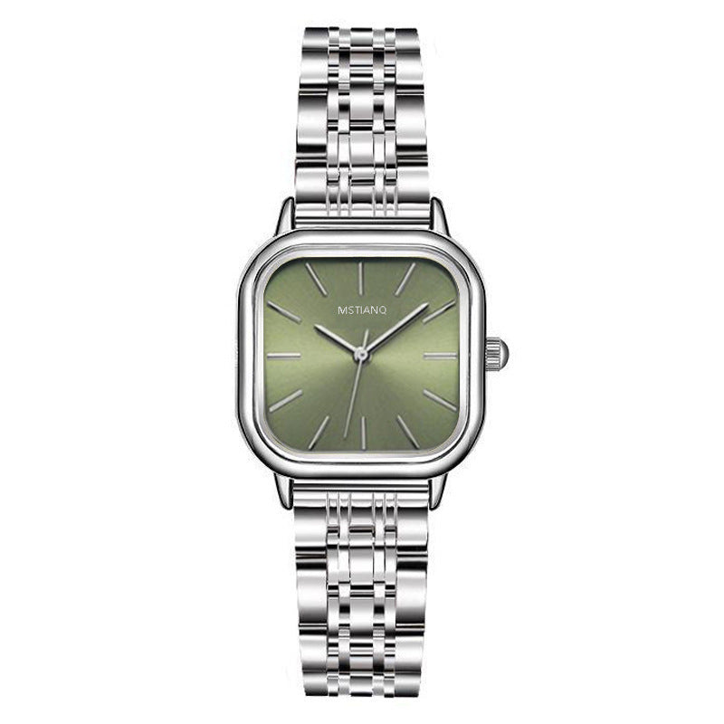 Fashionable All-match Women's Simple Steel Belt Quartz Watch touchydesign