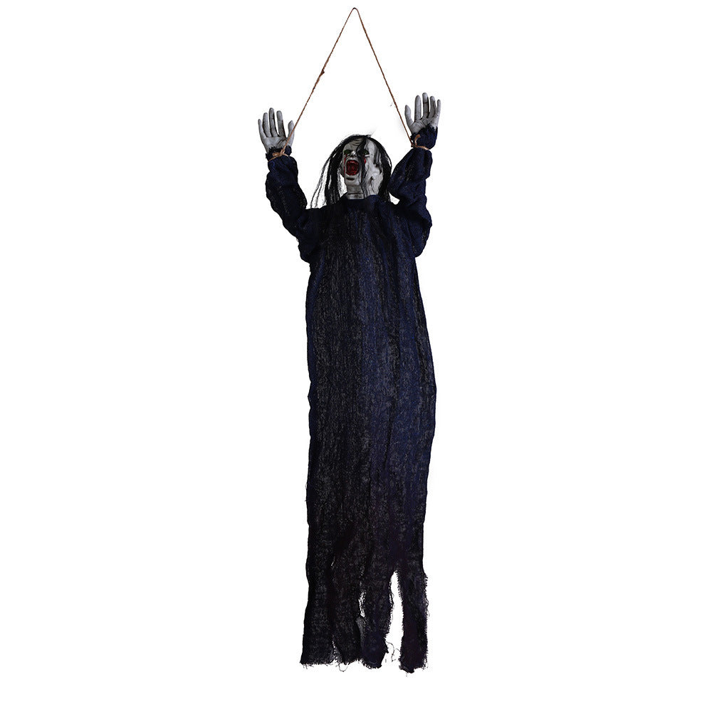 Halloween hanging ghost decoration prop for haunted house and secret room layout