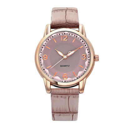 Women's Two-tone Dial Belt Quartz Watch touchydesign