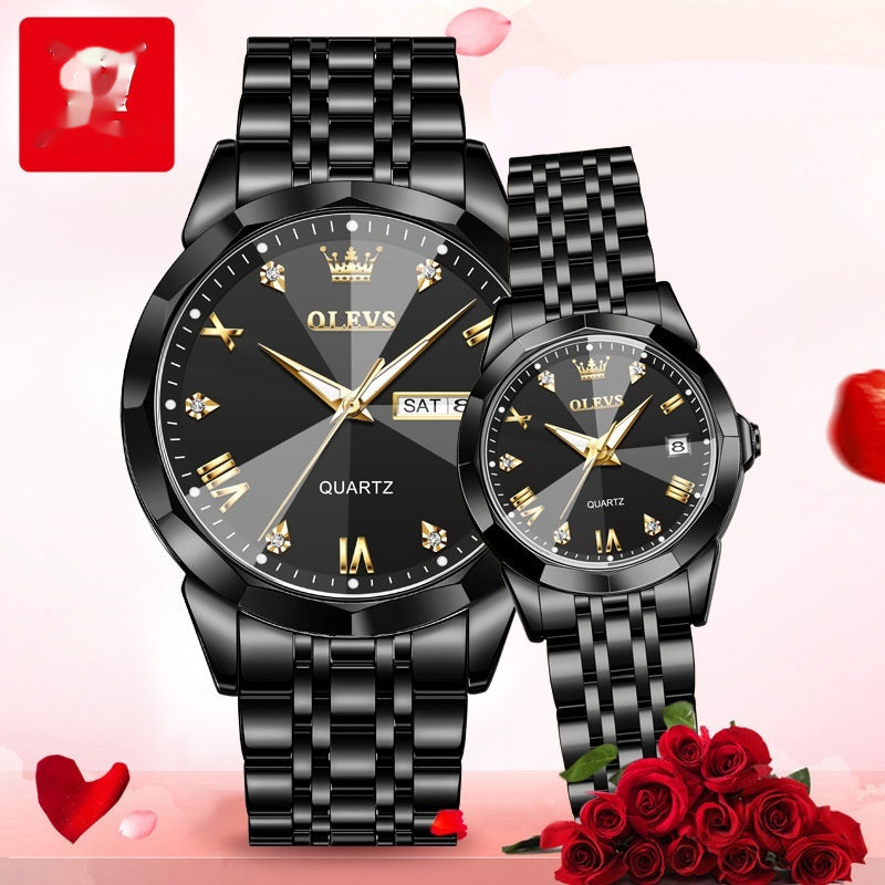 Quartz Watch Valentine's Day Gift Couple Watch Men touchydesign