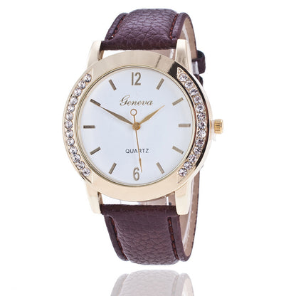 Geneva Diamond Quartz Watch Women touchydesign