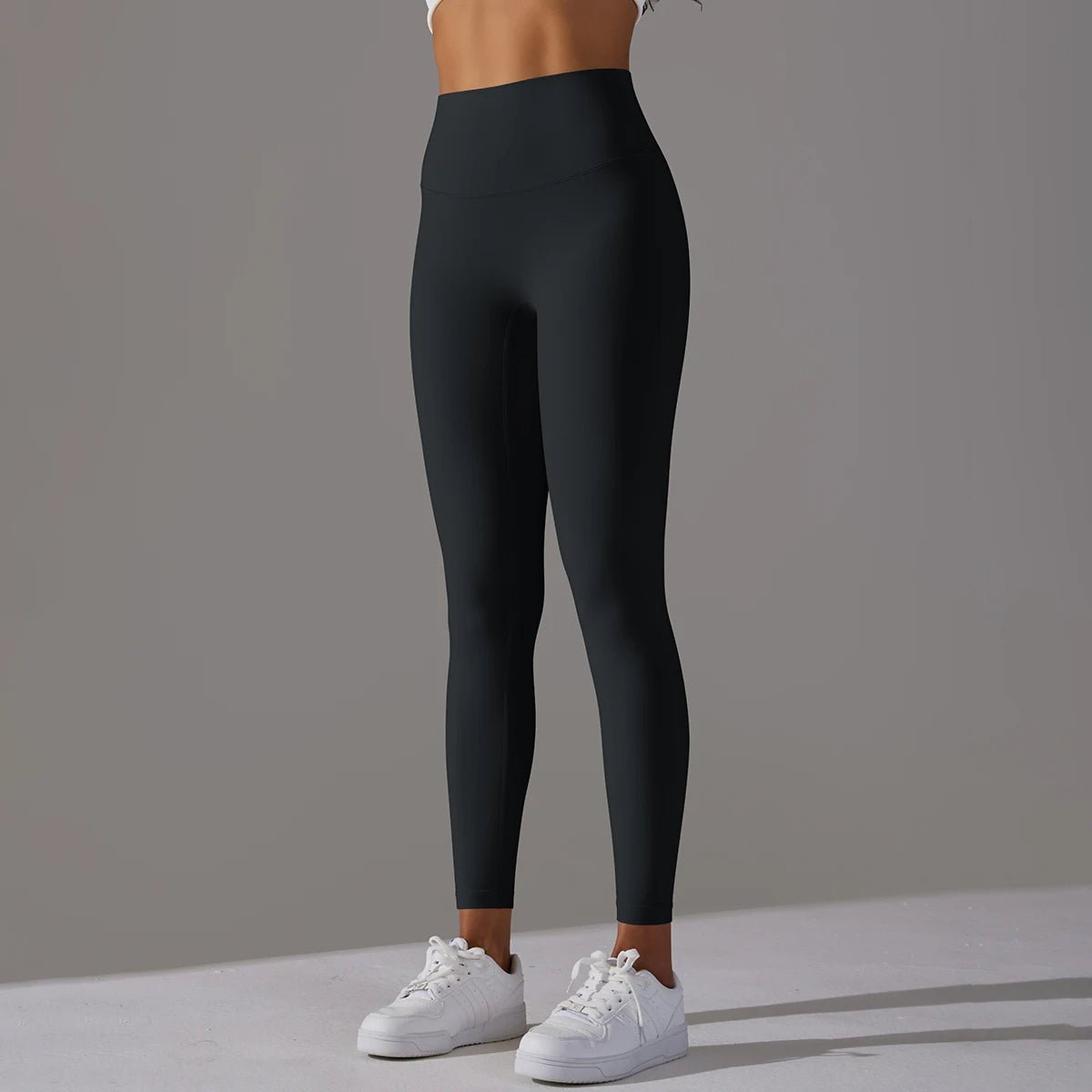 "Cropped Nude Feel High Waist Hip - Lift Tights | Breathable Performance Pants" - touchydesign