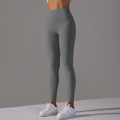 "Cropped Nude Feel High Waist Hip - Lift Tights | Breathable Performance Pants" - touchydesign