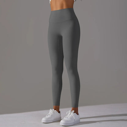 "Cropped Nude Feel High Waist Hip - Lift Tights | Breathable Performance Pants" - touchydesign