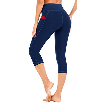 "Cropped Yoga Pants | Printed Fitness Leggings for Women | Stylish and Comfortable Workout Wear" - touchydesign