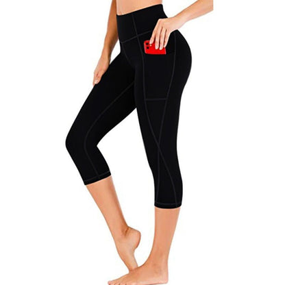 "Cropped Yoga Pants | Printed Fitness Leggings for Women | Stylish and Comfortable Workout Wear" - touchydesign