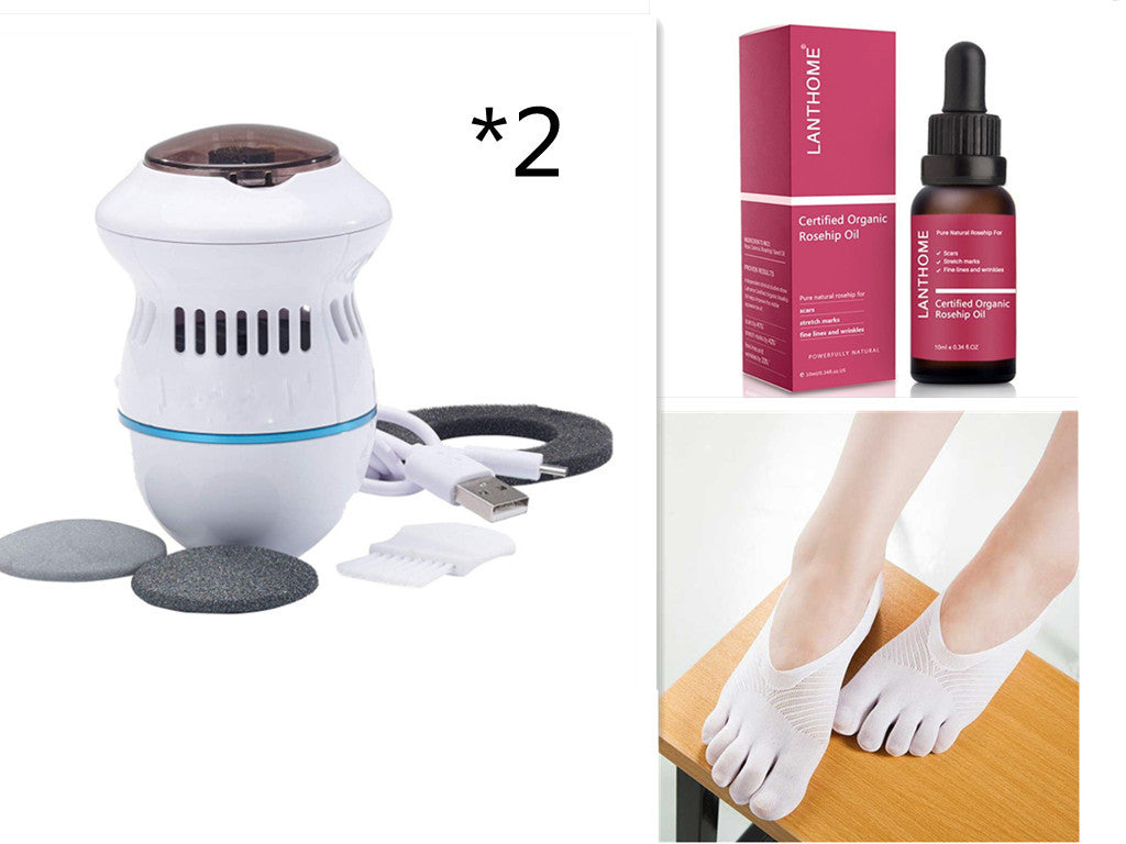 Multifunctional electric foot file grinder machine - removes dead skin and calluses for smooth, soft feet. Powerful pedicure tool for foot care.