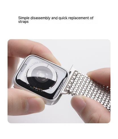 Watch Strap Stainless Steel Loop Magnetic Metal touchydesign