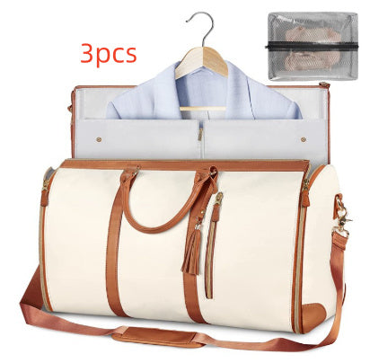 Large Capacity Travel Duffle Bag Women's Handbag Folding Suit Bag Waterproof Clothes Totes touchydesign