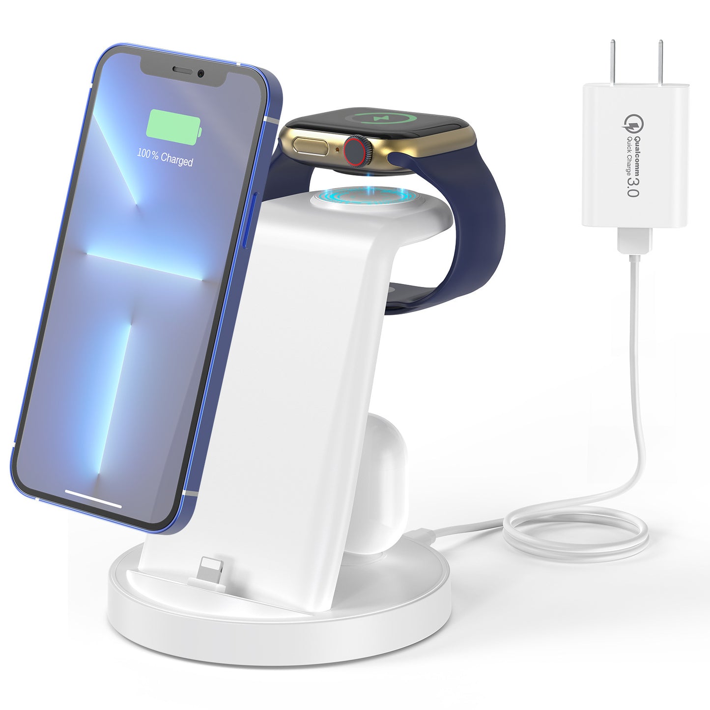 Three-in-one Magnetic Wireless Charger Mobile Phone Holder