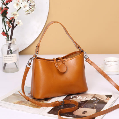 Genuine Cattlehide Leather Surface Tote Bag touchydesign