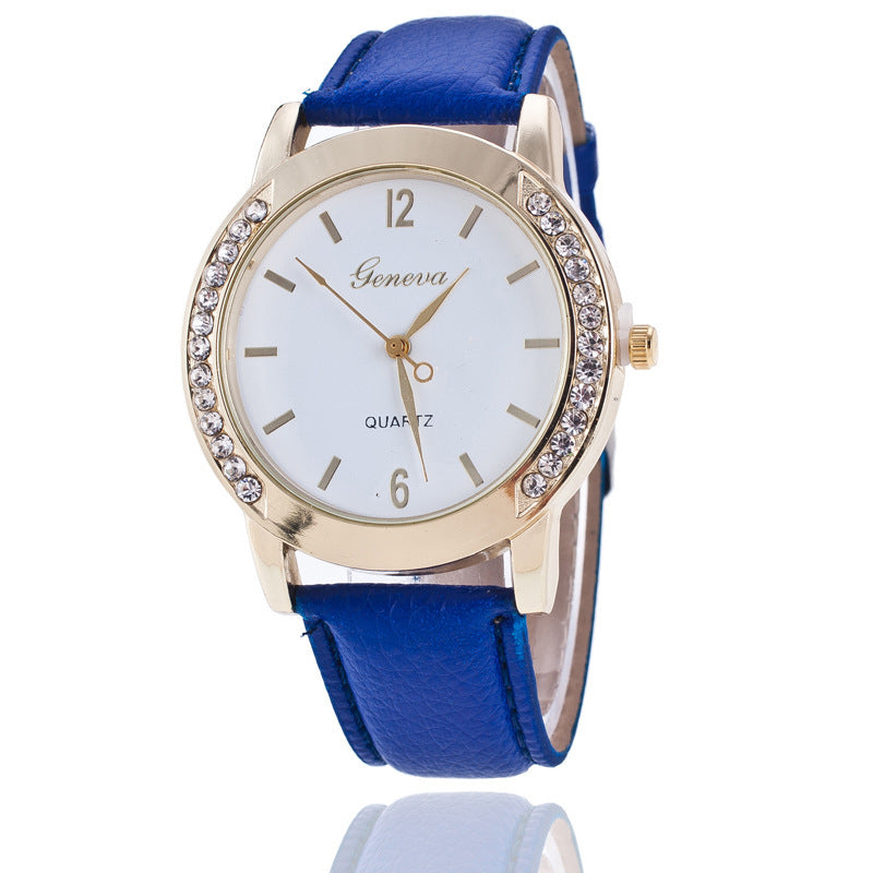 Geneva Diamond Quartz Watch Women touchydesign