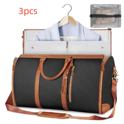 Large Capacity Travel Duffle Bag Women's Handbag Folding Suit Bag Waterproof Clothes Totes touchydesign