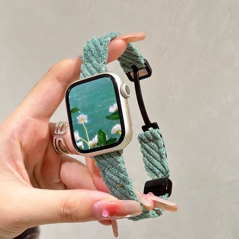 Watch Strap Fashion Casual Plush Knitted Autumn And Winter Women's touchydesign