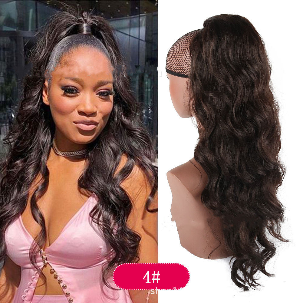 Drawstring Big Wave Ponytail Wig Braids touchydesign