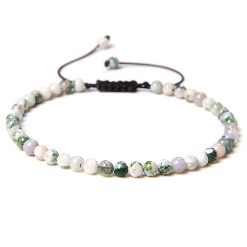 Adjustable Natural Raw Gemstone Beading Bracelet touchydesign