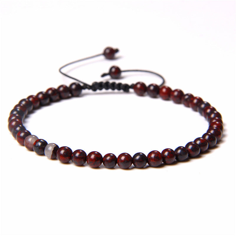 Adjustable Natural Raw Gemstone Beading Bracelet touchydesign