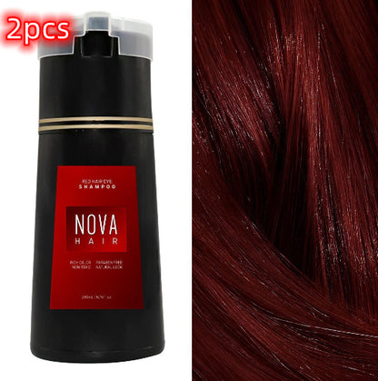 3-in-1 Natural Hair Dye Shampoo for Men and Women | Fast and Long-Lasting Black Hair Dye with Hair Care Benefits"