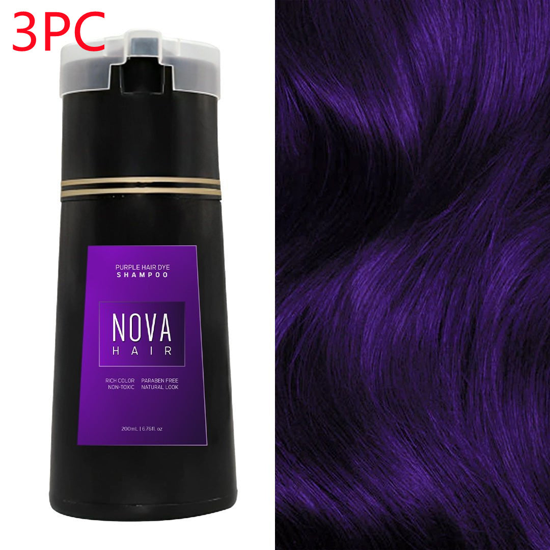 3-in-1 Natural Hair Dye Shampoo for Men and Women | Fast and Long-Lasting Black Hair Dye with Hair Care Benefits"