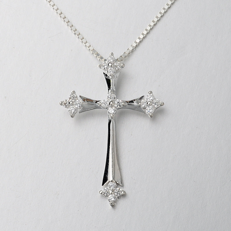 Fashion Sterling Silver Cross Necklace For Women touchydesign