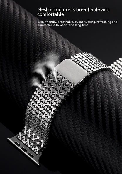 Watch Strap Stainless Steel Loop Magnetic Metal touchydesign