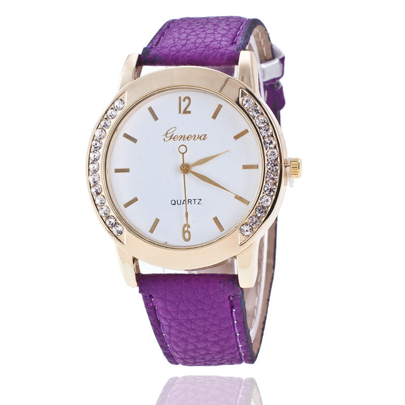 Geneva Diamond Quartz Watch Women touchydesign