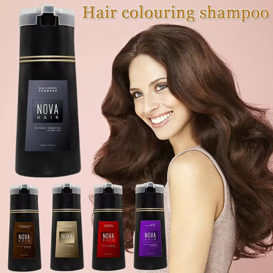 3-in-1 Natural Hair Dye Shampoo for Men and Women | Fast and Long-Lasting Black Hair Dye with Hair Care Benefits"