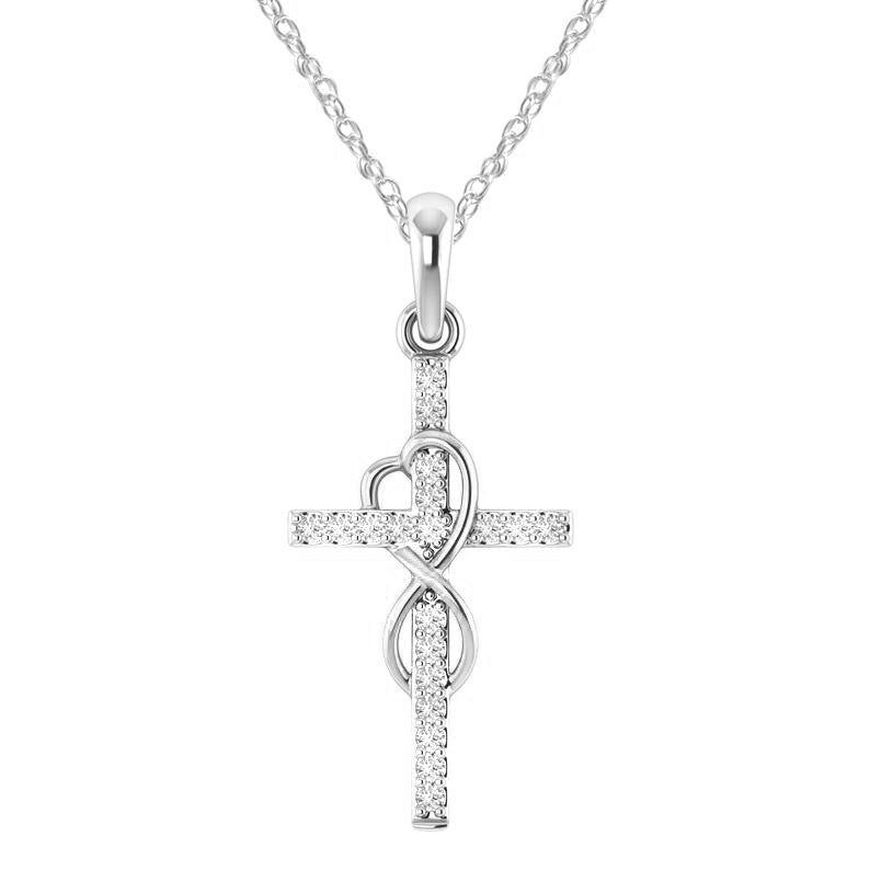 Alloy Pendant With Diamond And Eight-character Cross touchydesign