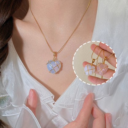 Fashion Moonstone Necklace For Cartoon Princess Love Girl Necklace Novelty Jewelry touchydesign