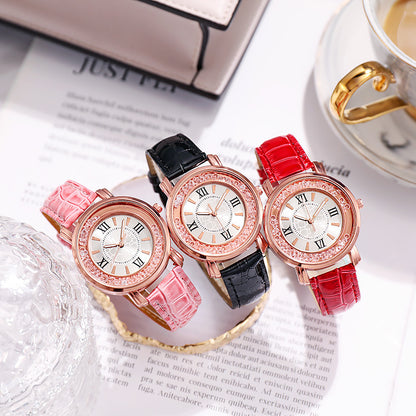 Quicksand Beads Watch Female Belt Quartz Watch touchydesign