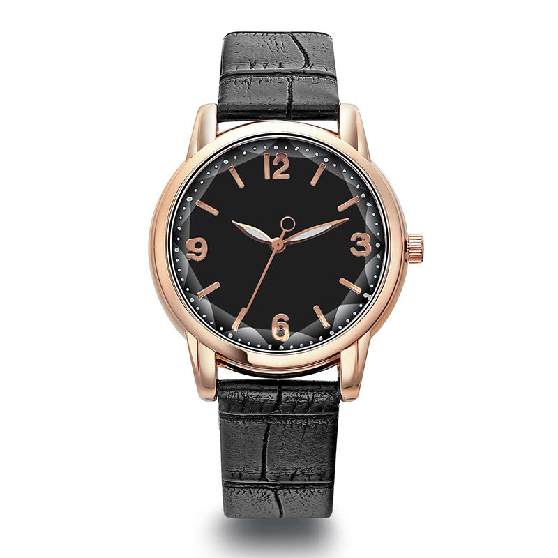 Women's Two-tone Dial Belt Quartz Watch touchydesign