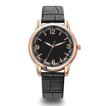 Women's Two-tone Dial Belt Quartz Watch touchydesign