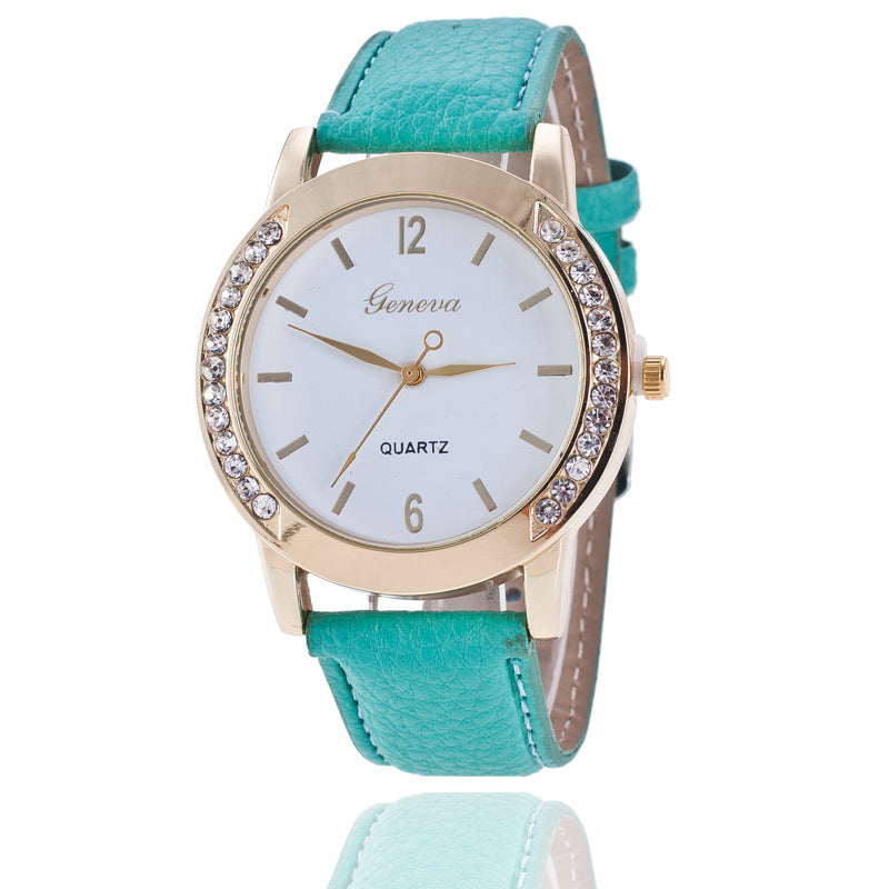 Geneva Diamond Quartz Watch Women touchydesign