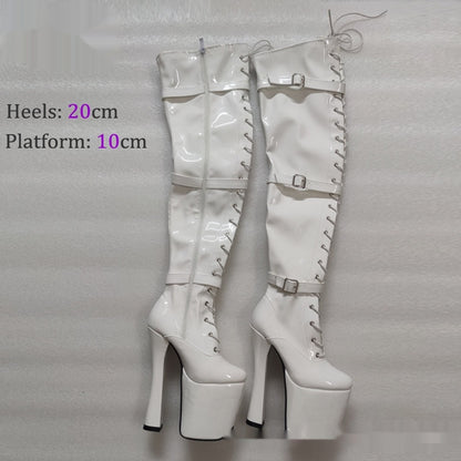 20CM Platform Over-the-Knee Boots - Bold & Stylish Women's Footwear