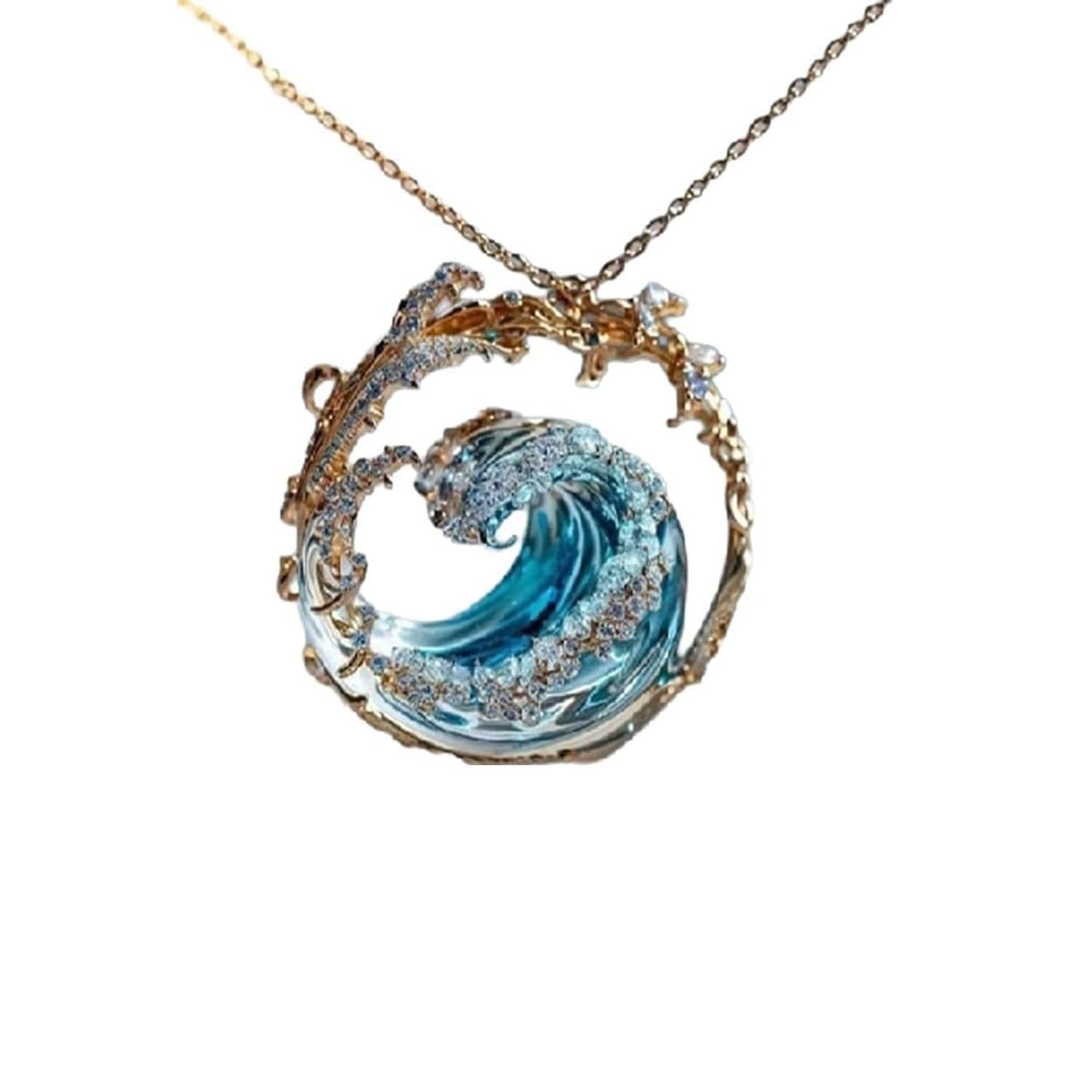 "Ocean Theme Adjustable Necklace - HAILANG Design, Stylish and Versatile Jewelry" - touchydesign